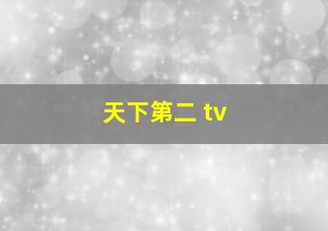 天下第二 tv